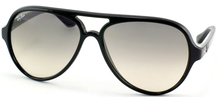 Ray-Ban RB 4125 601/32 Aviator Plastic Black Sunglasses with Grey Gradient Lens sold by Gaffos product image thumbnail 2