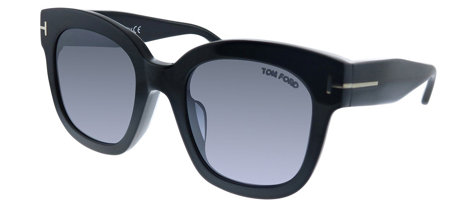 Tom Ford FT 0613 01C Square Plastic Black Sunglasses with Grey Gradient Lens sold by Gaffos product image thumbnail 2