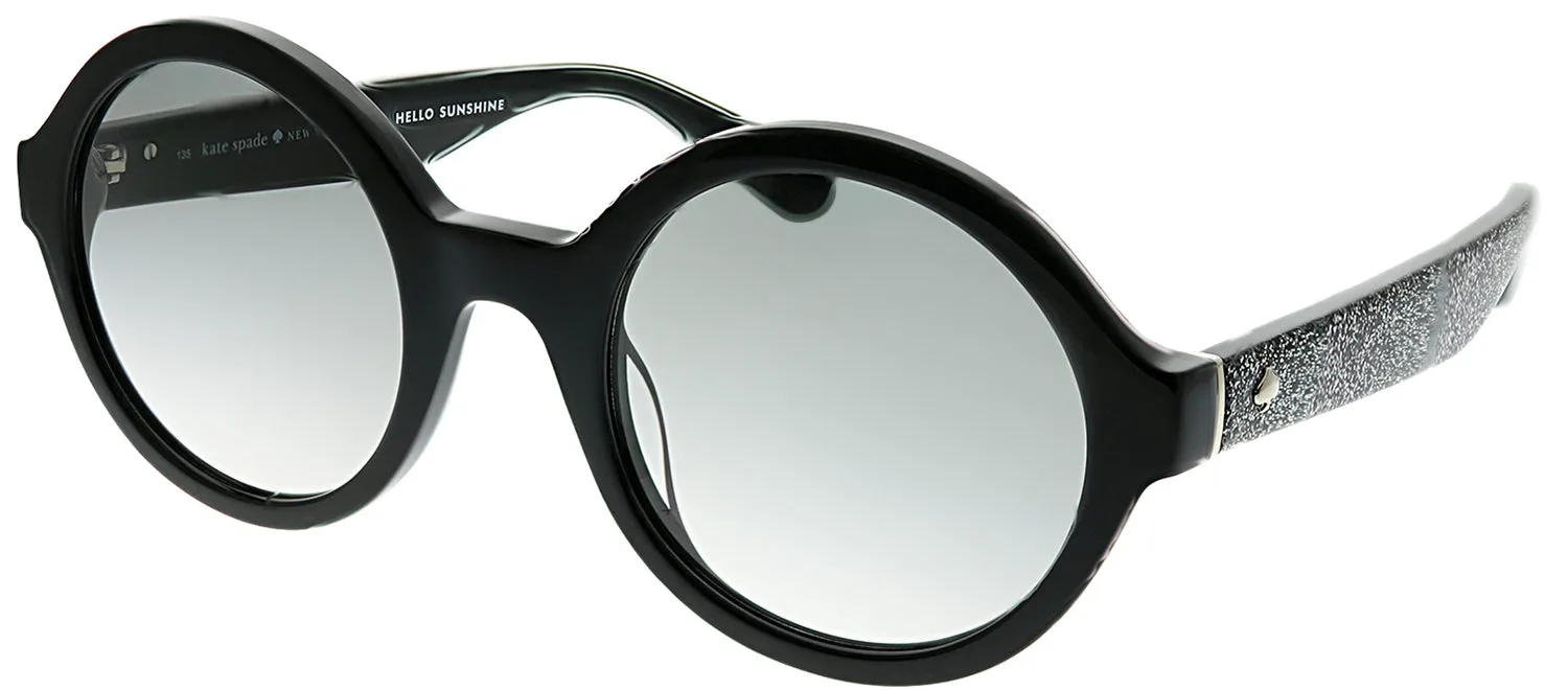 Kate Spade KS KHRISTA/S S2J/O0 Round Plastic Black Sunglasses with Grey Gradient Lens sold by Gaffos product image thumbnail 2