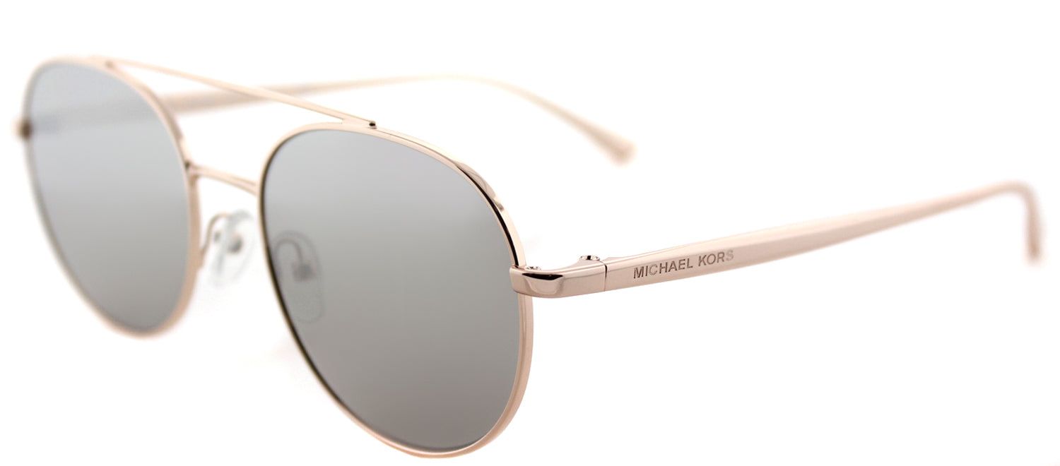 Michael Kors MK 1021 11166G Aviator Metal Pink Sunglasses with Silver Mirror Lens sold by Gaffos product image thumbnail 2