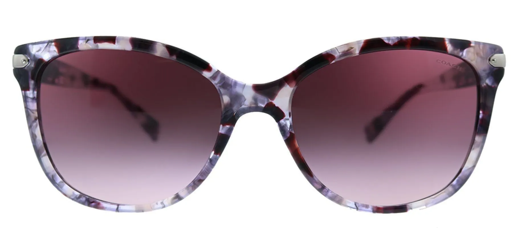 Coach HC 8132 55488H Cat-Eye Plastic Tortoise Sunglasses with Purple Gradient Lens sold by Gaffos