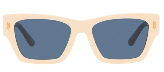 Tory Burch TY 7169U 189480 Rectangle Plastic Ivory Sunglasses with Blue Lens sold by Gaffos
