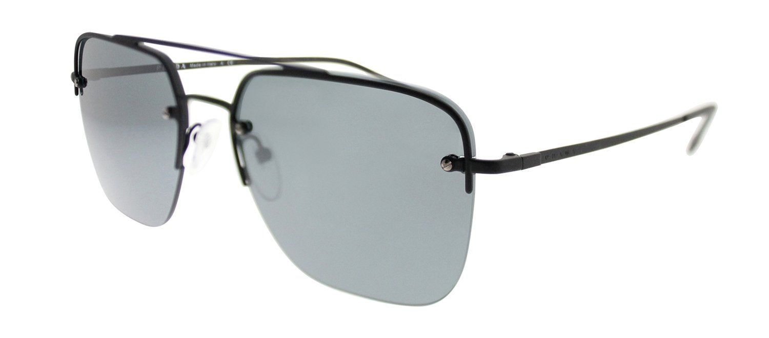 Prada Linea Rossa PS 54SS DG05L0 Rectangle Metal Black Sunglasses with Grey Lens sold by Gaffos product image thumbnail 2