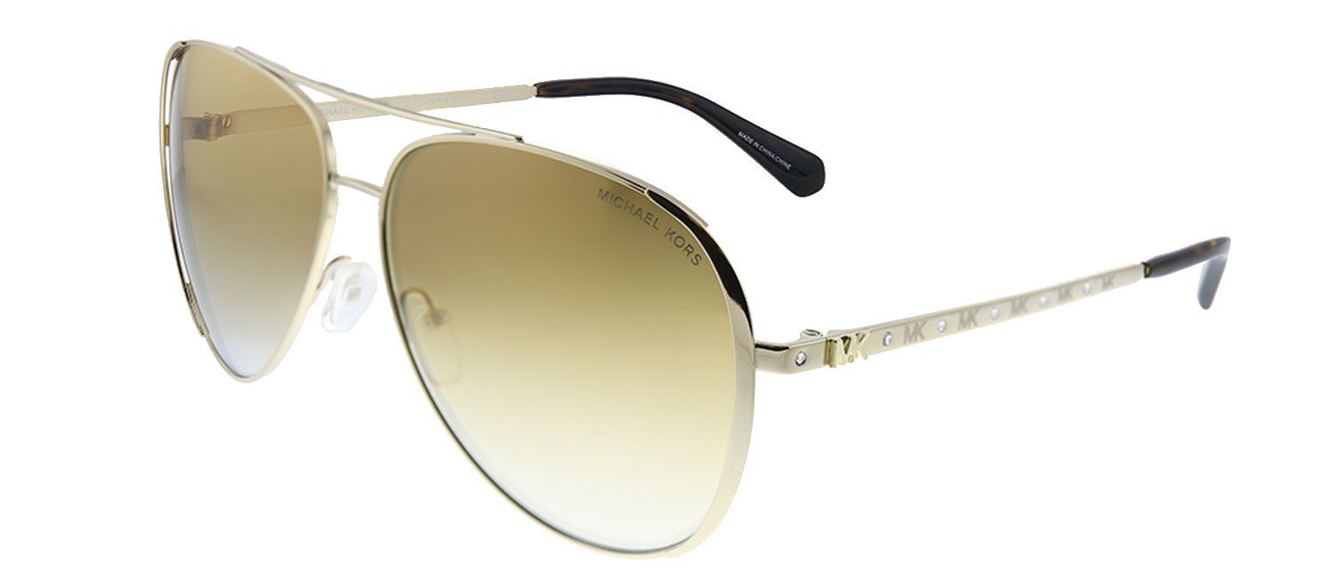 Michael Kors Chelsea Bright MK 1101B 1014GO Aviator Metal Gold Sunglasses with Gold Gradient Lens sold by Gaffos product image thumbnail 2
