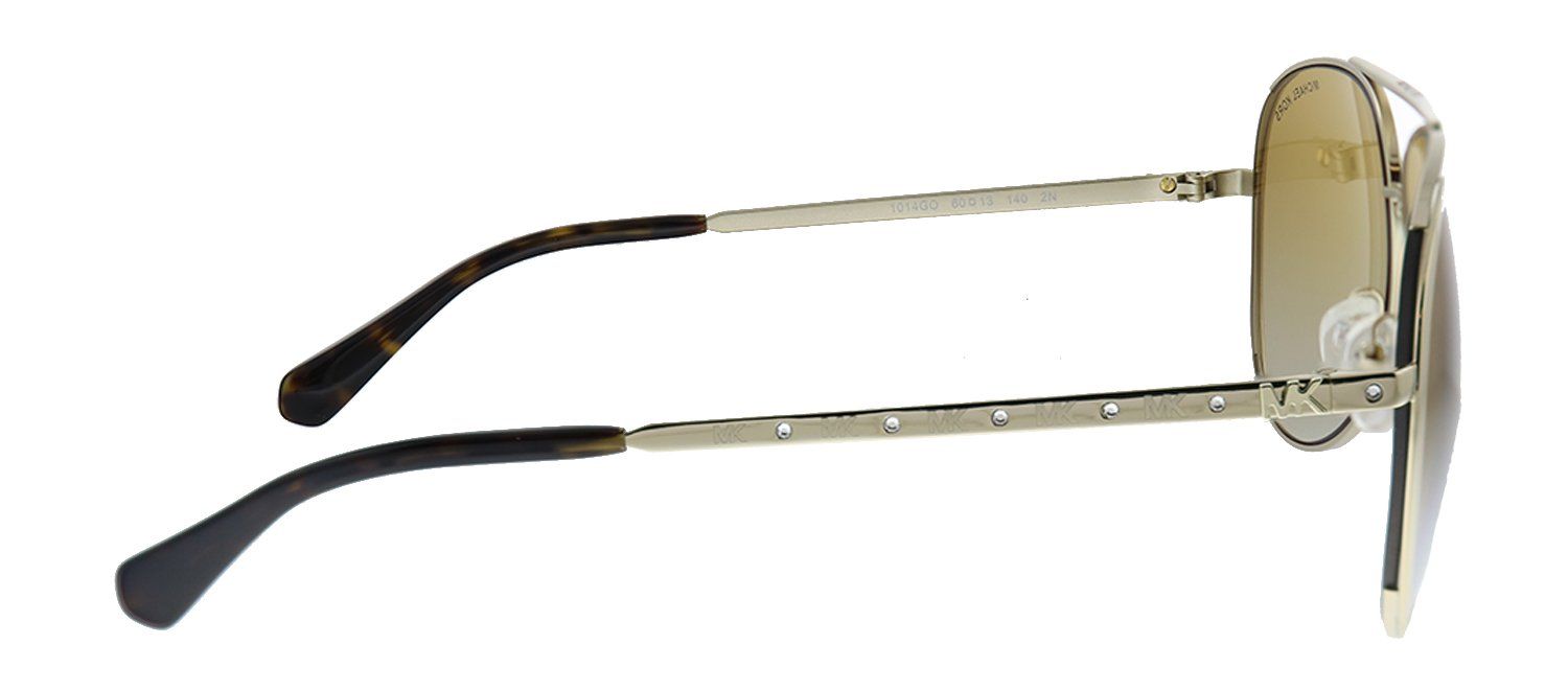 Michael Kors Chelsea Bright MK 1101B 1014GO Aviator Metal Gold Sunglasses with Gold Gradient Lens sold by Gaffos product image thumbnail 3