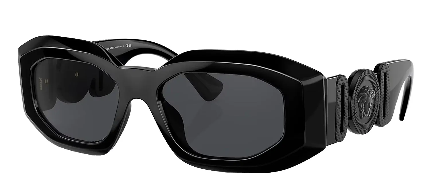 Versace VE 4425U 536087 Irregular Plastic Black Sunglasses with Grey Lens sold by Gaffos product image thumbnail 2