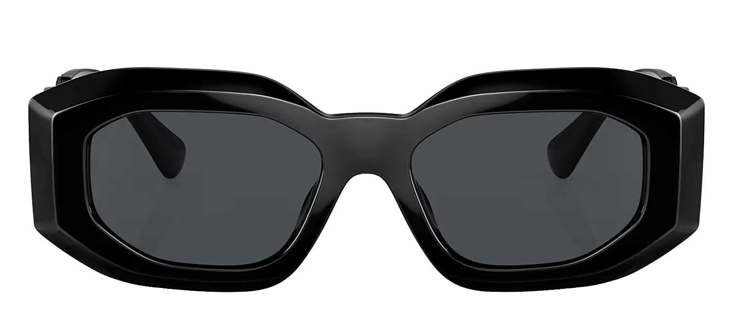 Versace VE 4425U 536087 Irregular Plastic Black Sunglasses with Grey Lens sold by Gaffos
