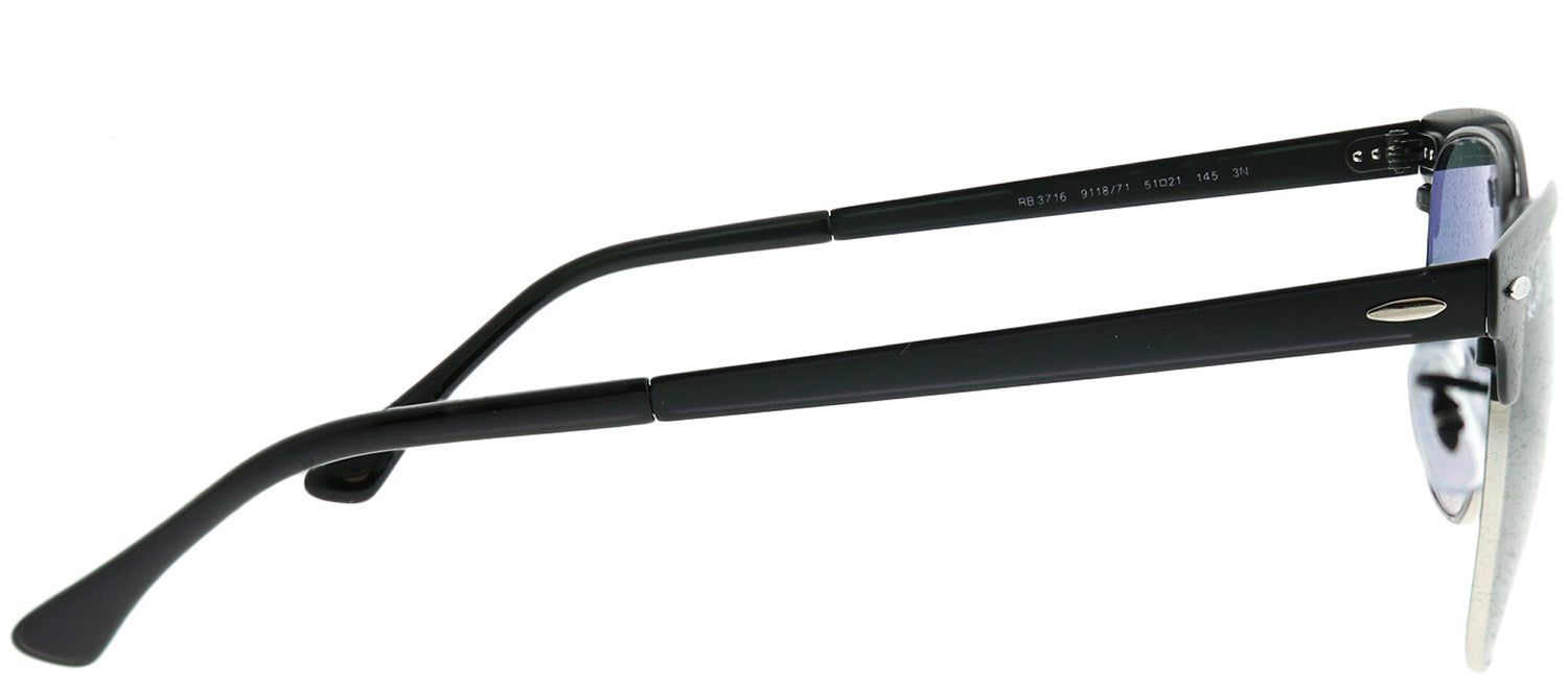 Ray-Ban RB 3716 911871 Clubmaster Metal Black Sunglasses with Grey Gradient Lens sold by Gaffos product image thumbnail 3