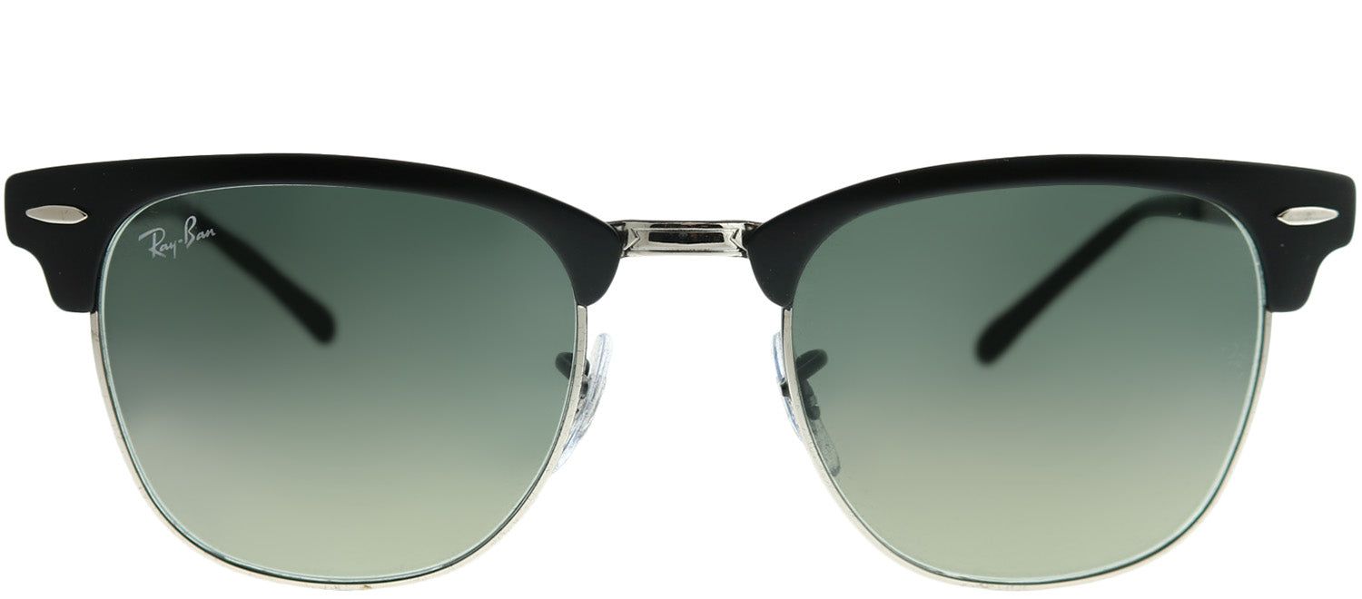 Ray-Ban RB 3716 911871 Clubmaster Metal Black Sunglasses with Grey Gradient Lens sold by Gaffos