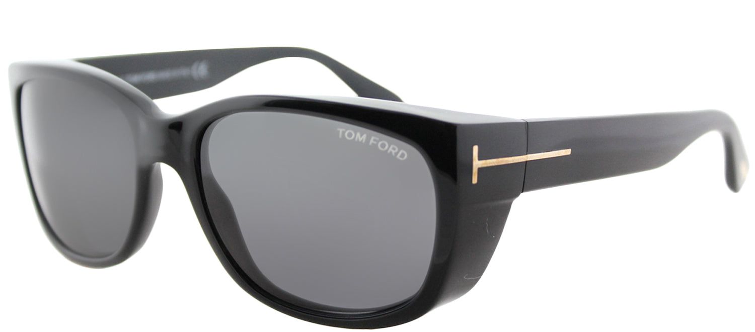 Tom Ford TF 441 01A Rectangle Plastic Black Sunglasses with Grey Lens sold by Gaffos product image thumbnail 2