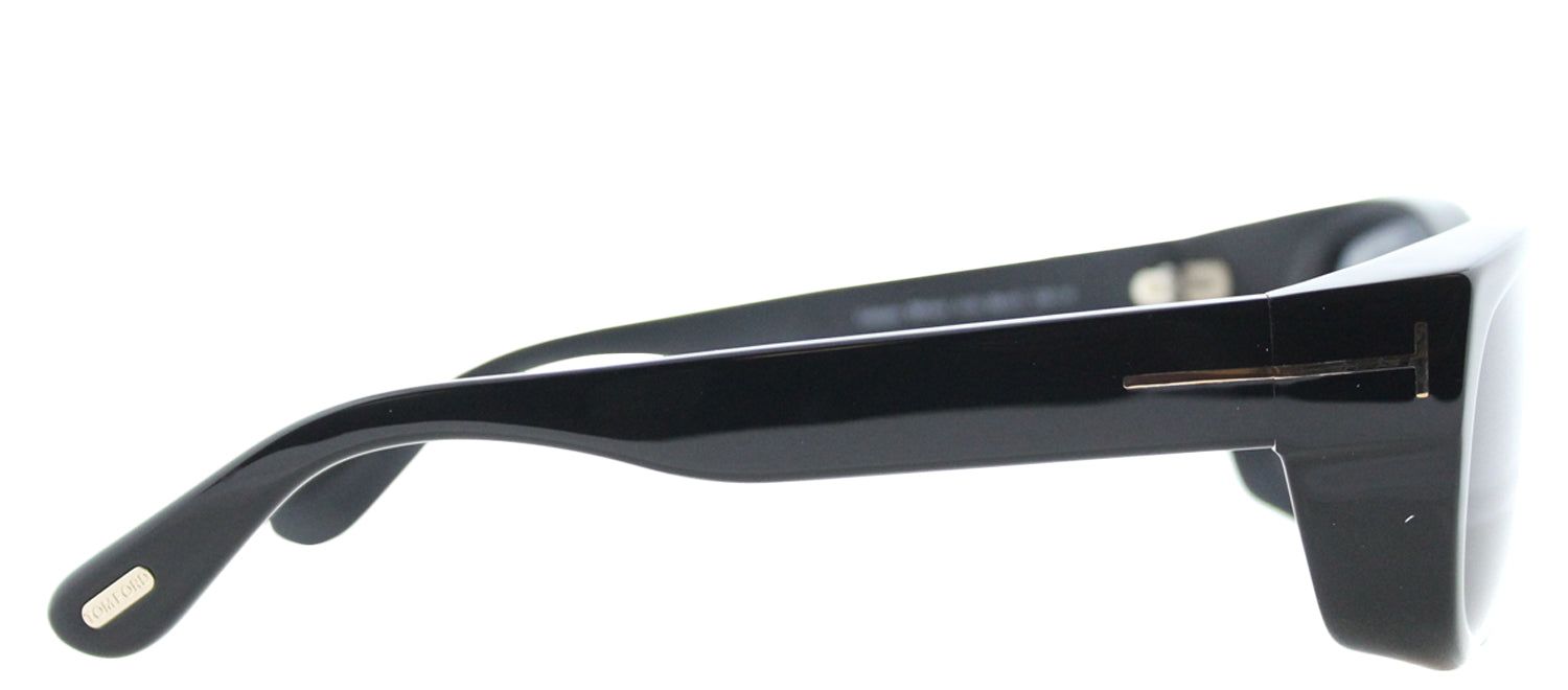 Tom Ford TF 441 01A Rectangle Plastic Black Sunglasses with Grey Lens sold by Gaffos product image thumbnail 3