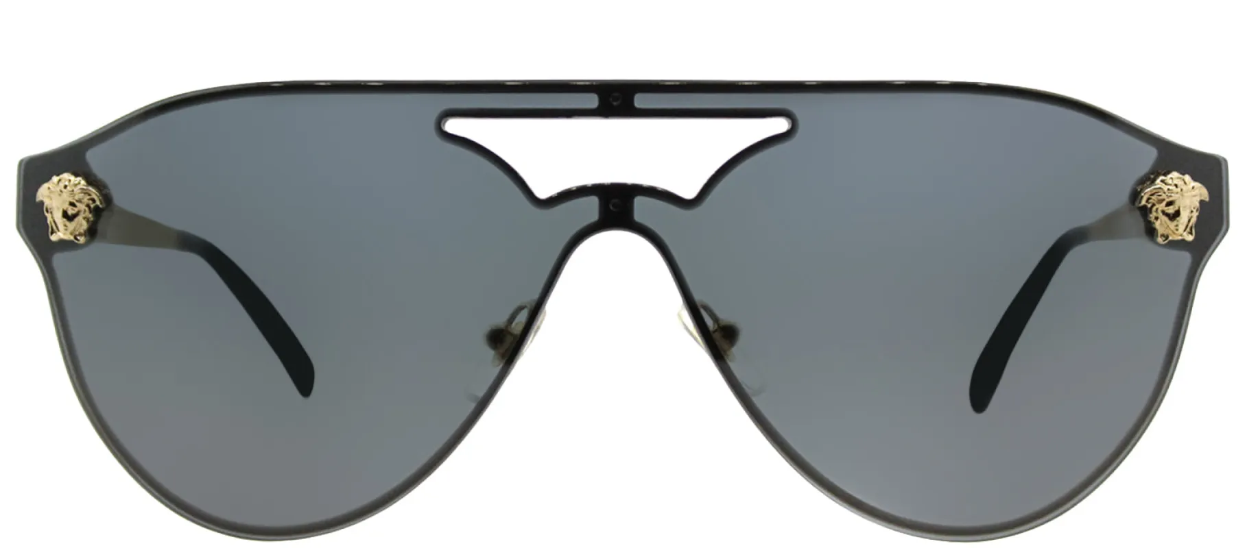 Versace VE 2161 100287 Aviator Metal Gold Sunglasses with Grey Lens sold by Gaffos