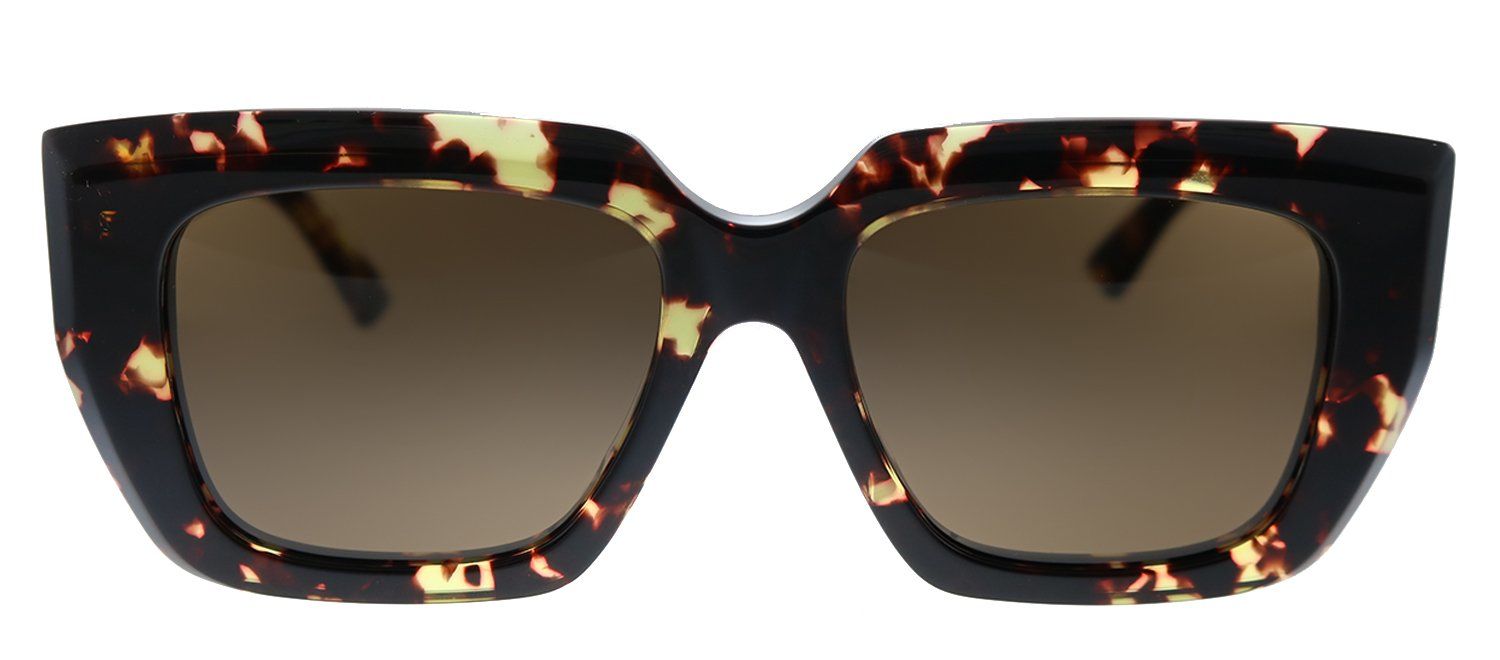 Bottega Veneta BV 1030S 002 Geometric Acetate Havana Sunglasses with Brown Lens sold by Gaffos