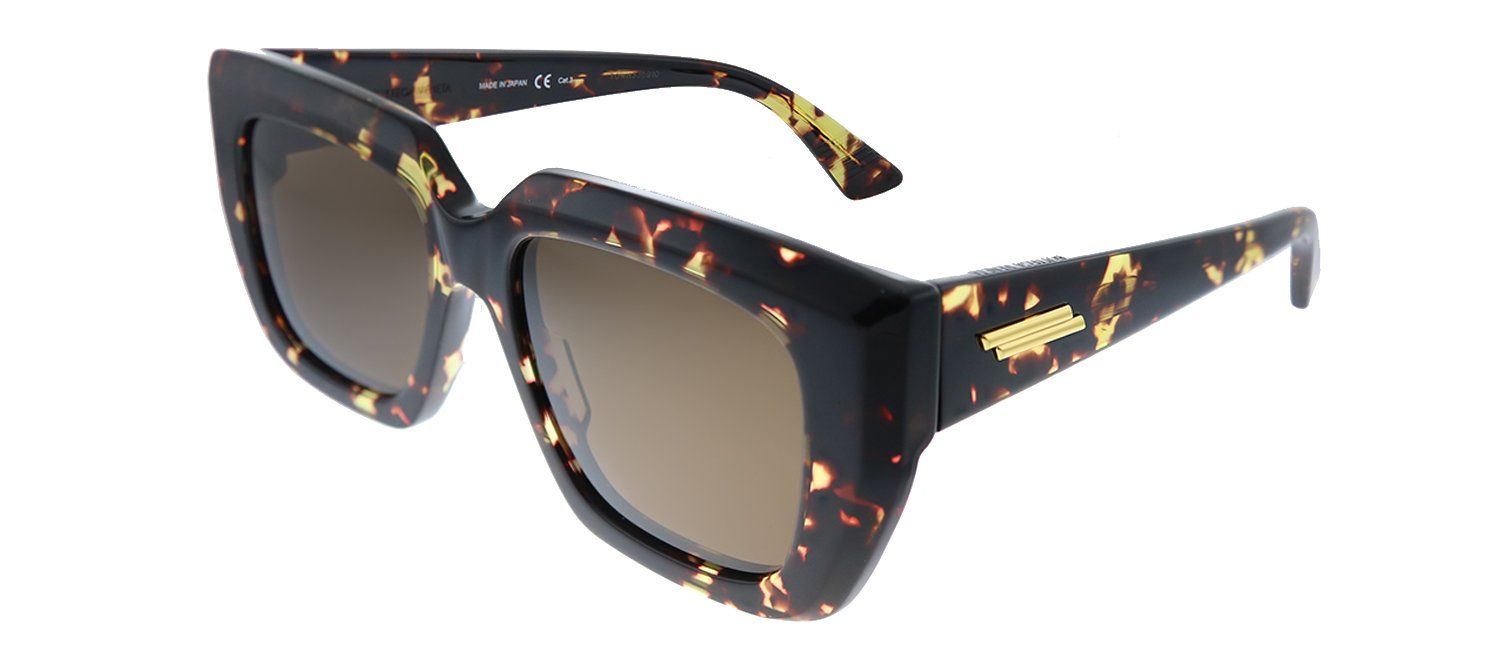 Bottega Veneta BV 1030S 002 Geometric Acetate Havana Sunglasses with Brown Lens sold by Gaffos product image thumbnail 2