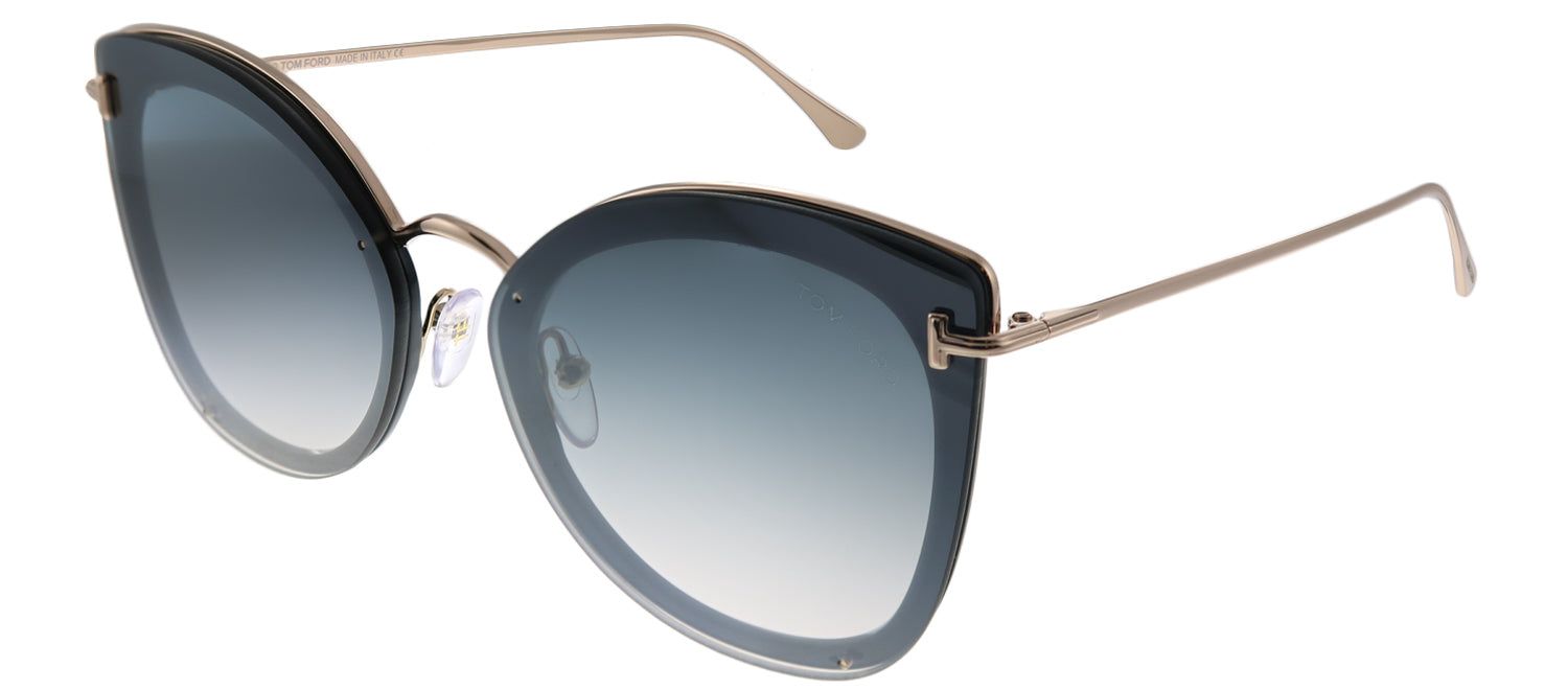 Tom Ford TF 657 01C Butterfly Metal Black Sunglasses with Grey Mirror Gradient Lens sold by Gaffos product image thumbnail 2