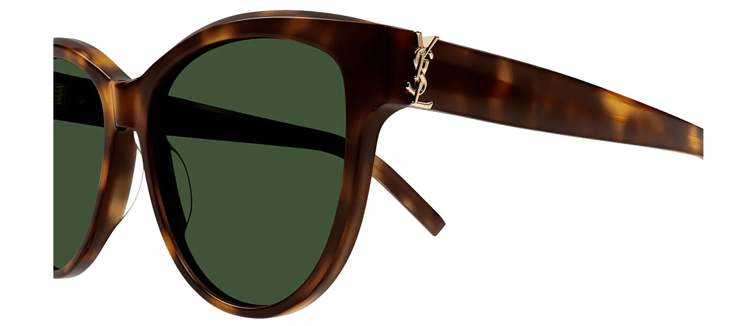 Saint Laurent MONOGRAM SL M107 003 Round Plastic Havana Sunglasses with Green Lens sold by Gaffos product image thumbnail 3