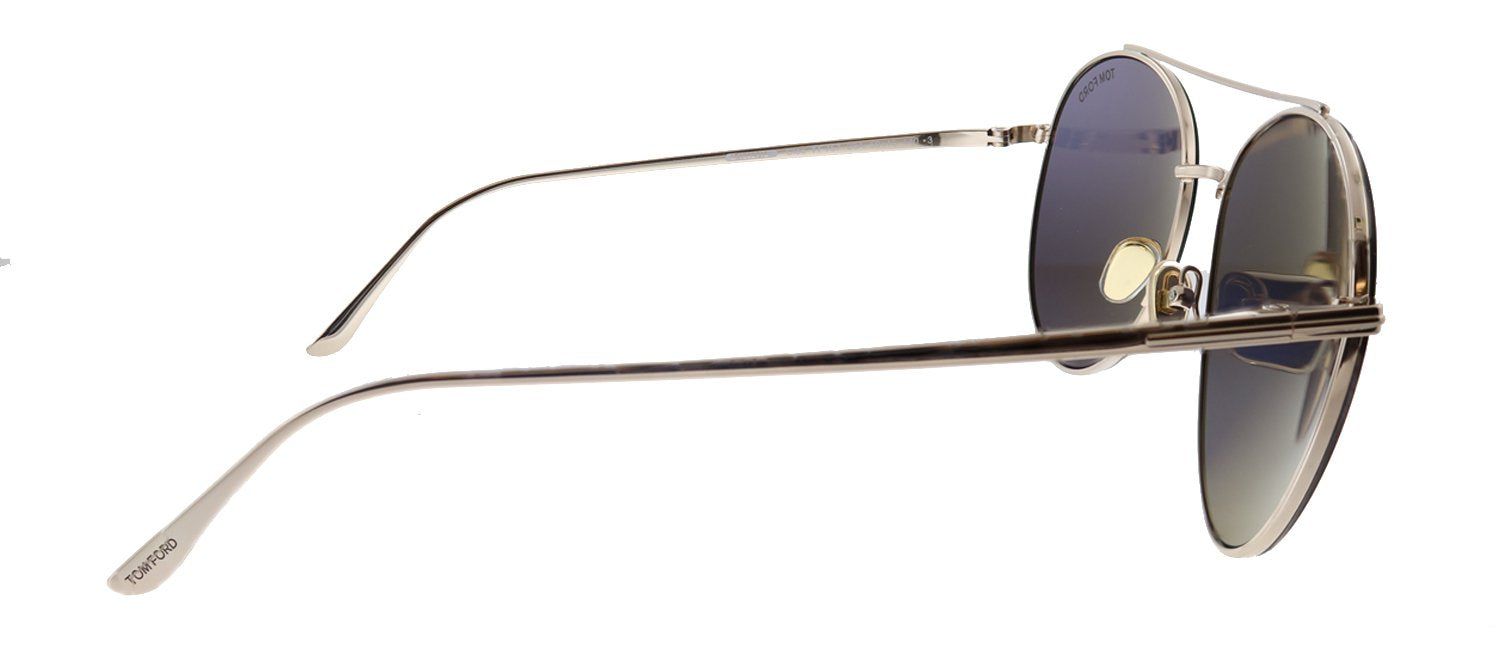 Tom Ford Cleo TF 757 28A Round Metal Shiny Rose Gold Sunglasses with Grey Lens sold by Gaffos product image thumbnail 3