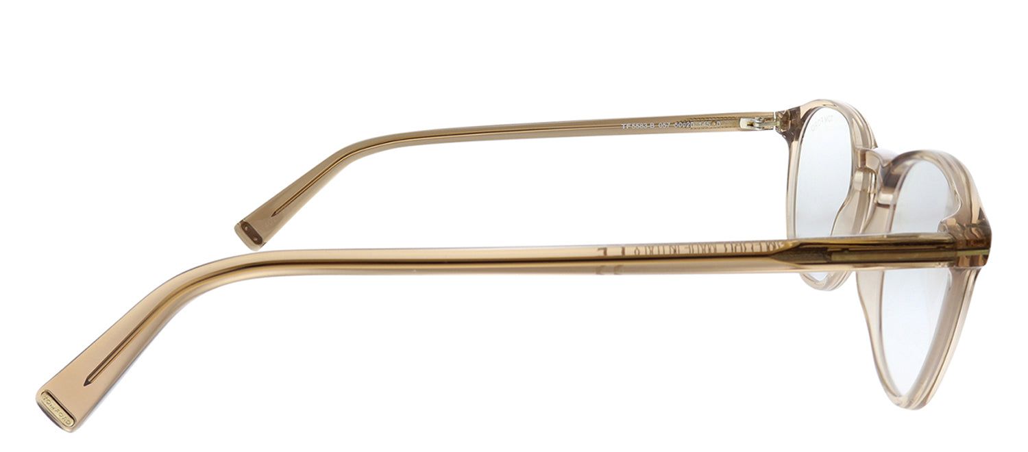 Tom Ford FT 5583-B 057 Beige Square Plastic Eyeglasses with Demo Lens sold by Gaffos product image thumbnail 3