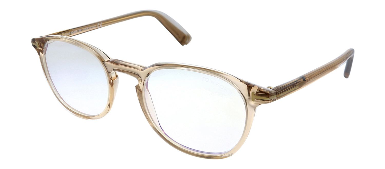 Tom Ford FT 5583-B 057 Beige Square Plastic Eyeglasses with Demo Lens sold by Gaffos product image thumbnail 2