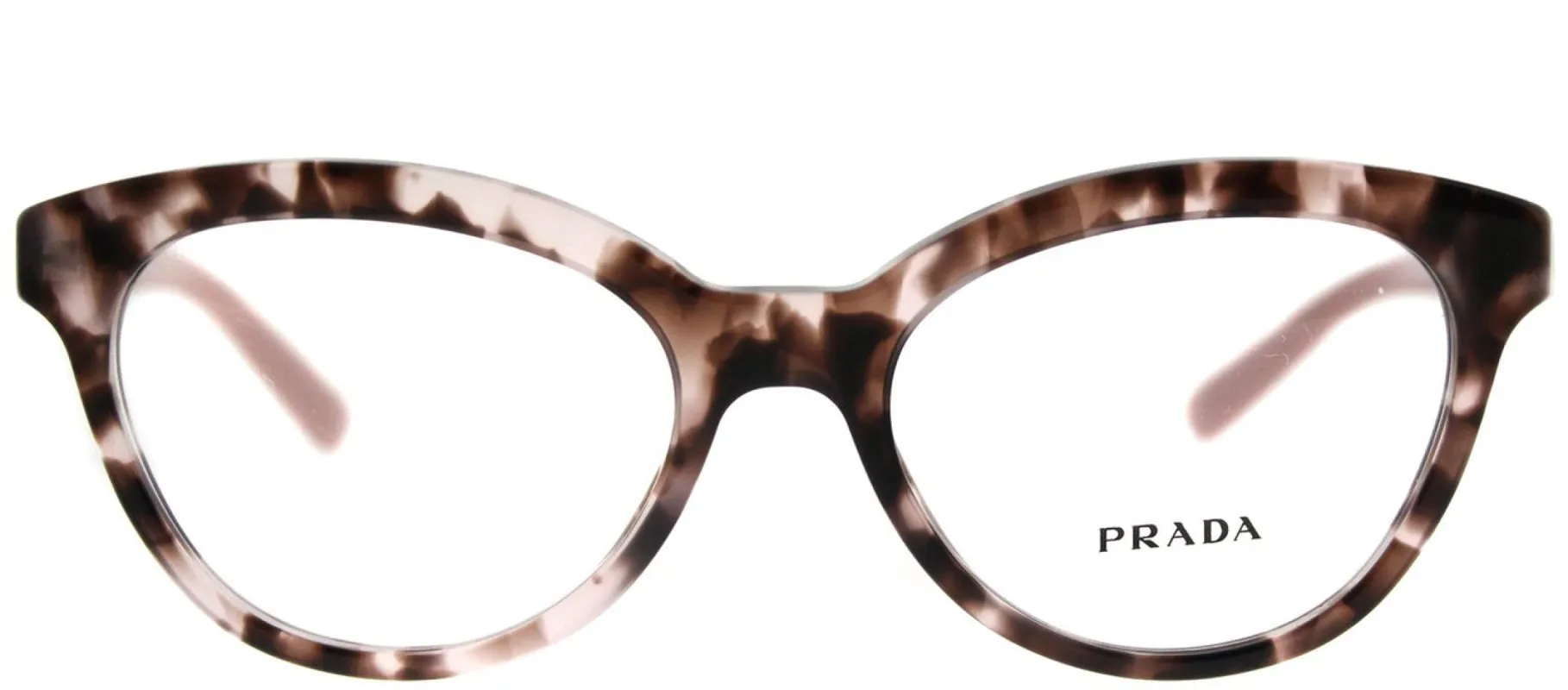 Prada Triangle PR 11RV ROJ1O1 Cat-Eye Metal Pink Eyeglasses with Demo Lens sold by Gaffos