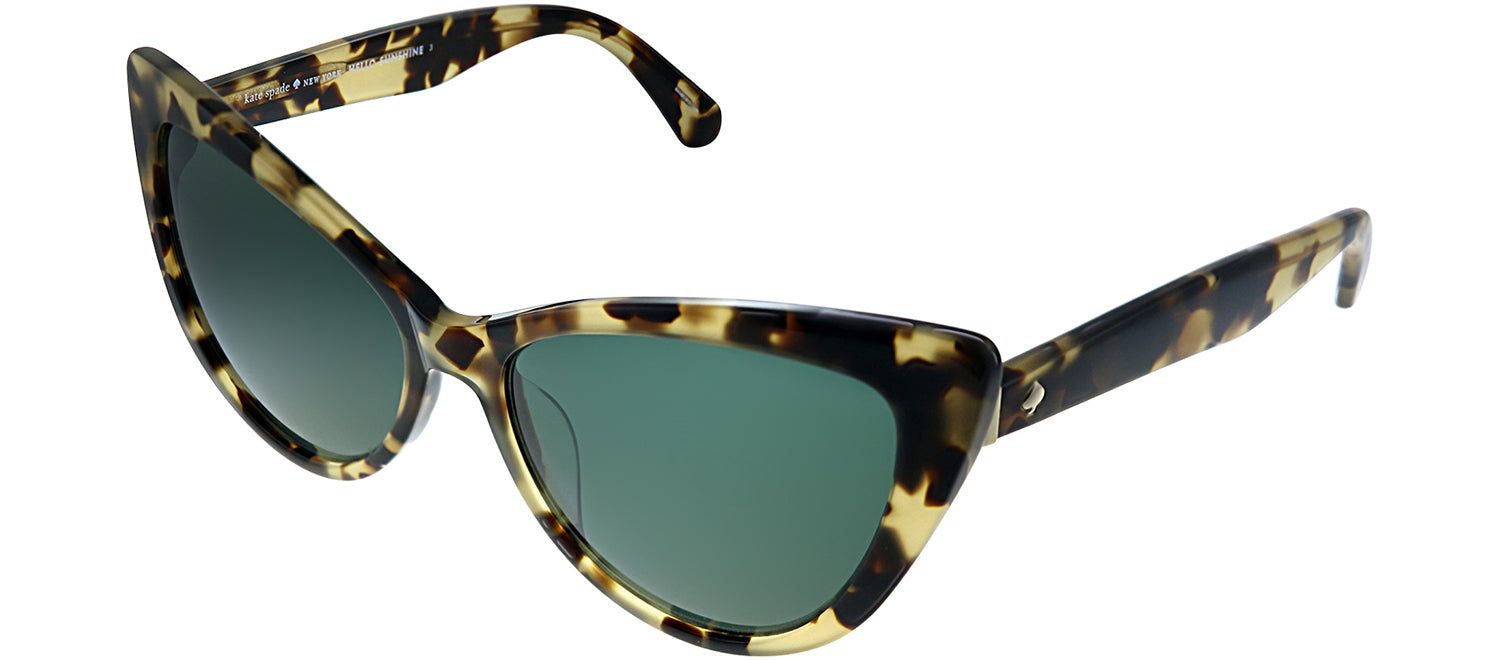 Kate Spade KS Karina 086 Cat-Eye Plastic Tortoise/ Havana Sunglasses with Green Lens sold by Gaffos product image thumbnail 2