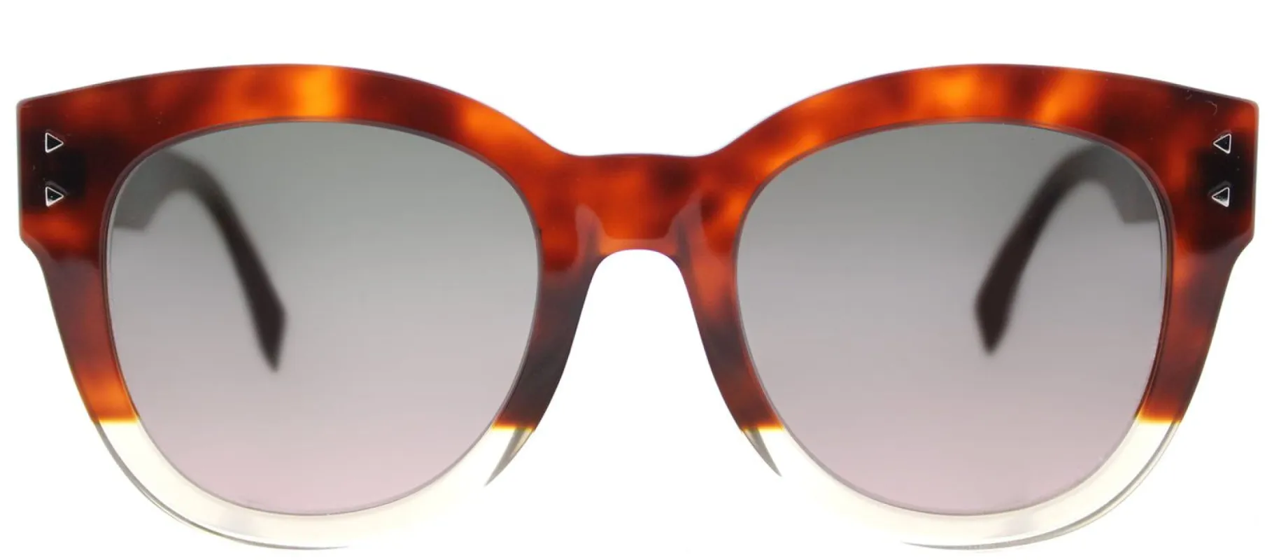 Fendi FF 0239 0T4 Round Plastic Tortoise/ Havana Sunglasses with Pink Gradient Lens sold by Gaffos