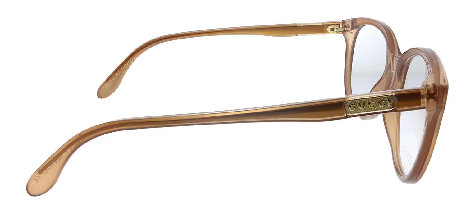 Gucci GG 0791O 002 Rectangle Acetate Brown Eyeglasses with Demo Lens sold by Gaffos product image thumbnail 3