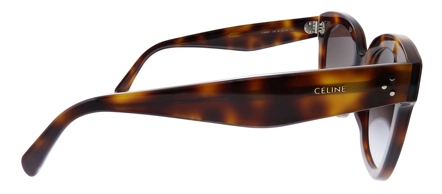 Celine CL 40181F 53K Square Plastic Havana Sunglasses with Brown Gradient Lens sold by Gaffos product image thumbnail 3