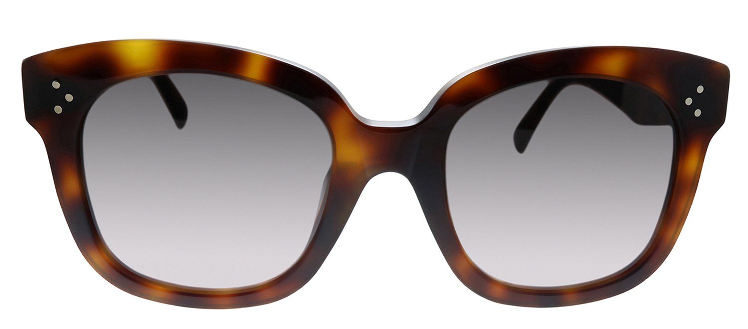 Celine CL 40181F 53K Square Plastic Havana Sunglasses with Brown Gradient Lens sold by Gaffos