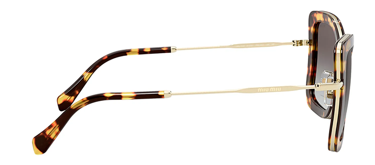 Miu Miu MU 55VS 7S00A7 Butterfly Metal Havana Sunglasses with Grey Gradient Lens sold by Gaffos product image thumbnail 3