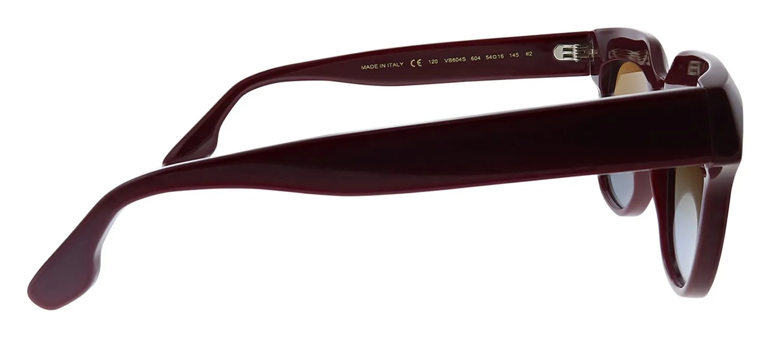 Victoria Beckham VB 604S 604 Square Plastic Burgundy Sunglasses with Brown Gradient Lens sold by Gaffos product image thumbnail 3