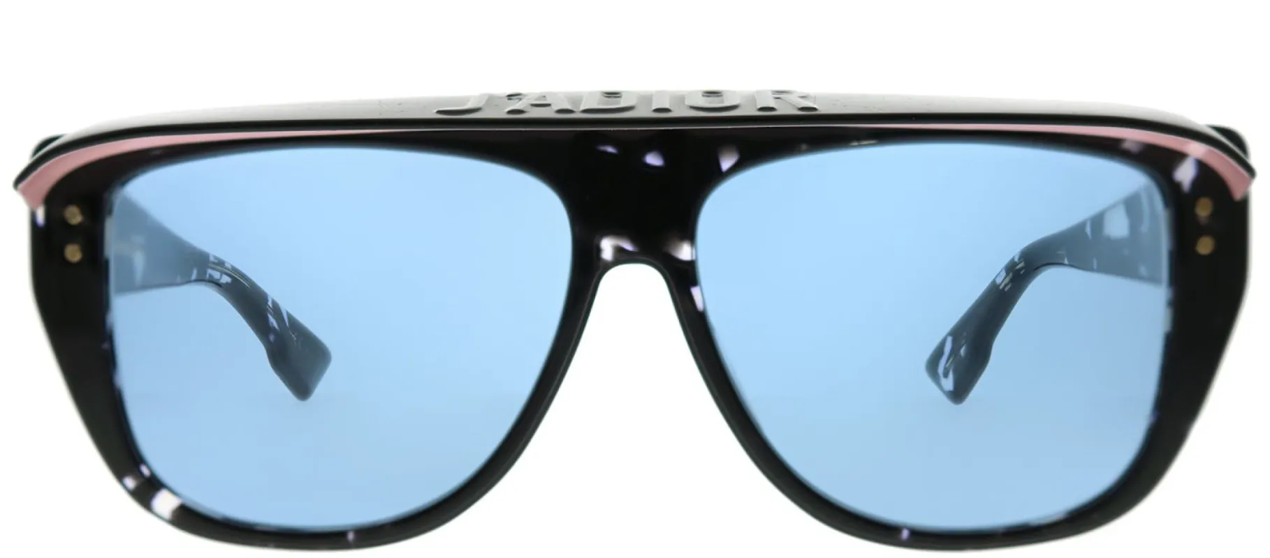 Dior CD DiorClub2 9WZ KU Rectangle Plastic Black Sunglasses with Blue Lens sold by Gaffos