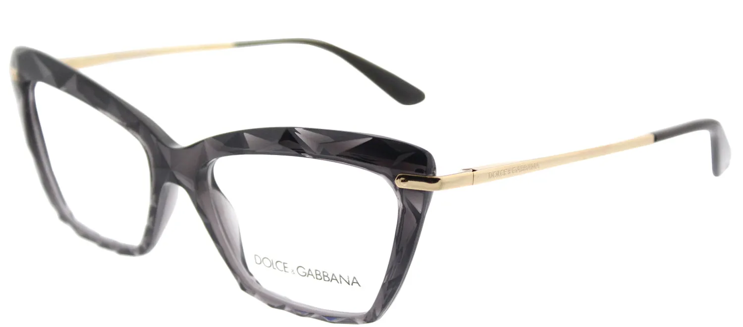 Dolce & Gabbana DG 5025 504 Cat-Eye Plastic Grey Eyeglasses with Demo Lens sold by Gaffos product image thumbnail 2