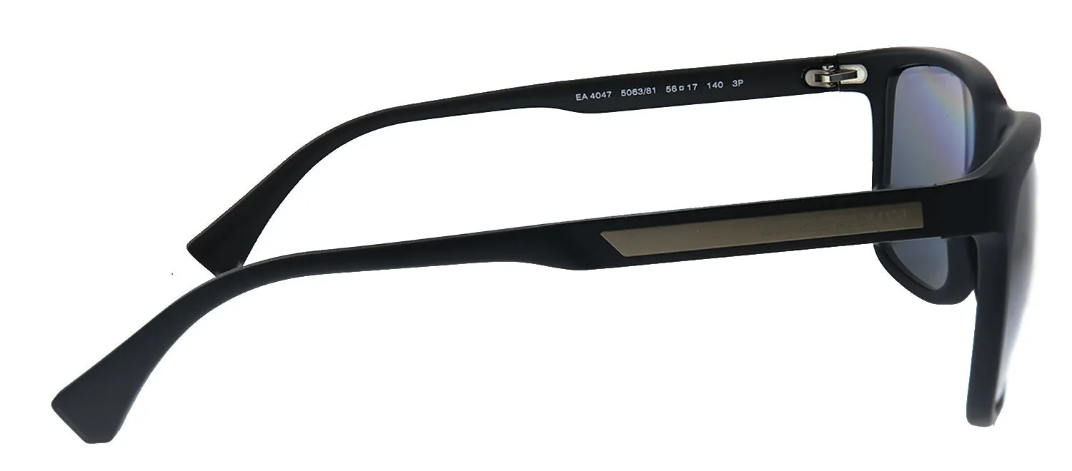 Emporio Armani EA 4047 506381 Square Plastic Black Sunglasses with Grey Polarized Lens sold by Gaffos product image thumbnail 3