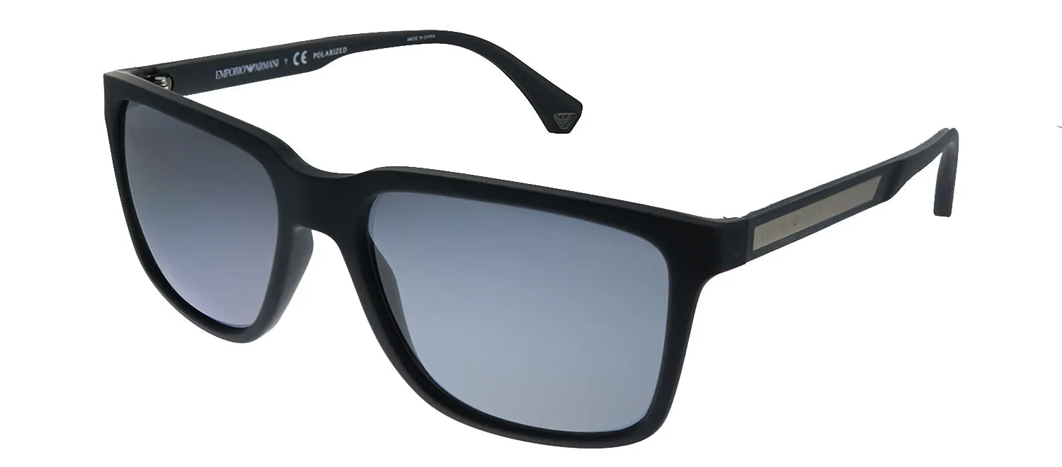 Emporio Armani EA 4047 506381 Square Plastic Black Sunglasses with Grey Polarized Lens sold by Gaffos product image thumbnail 2