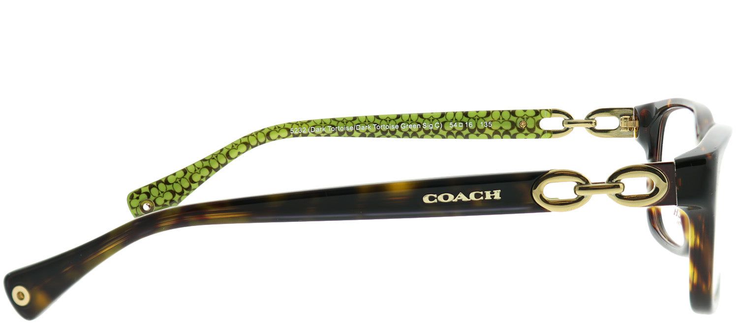 Coach HC 6052 5232 Rectangle Plastic Tortoise/ Havana Eyeglasses with Demo Lens sold by Gaffos product image thumbnail 3