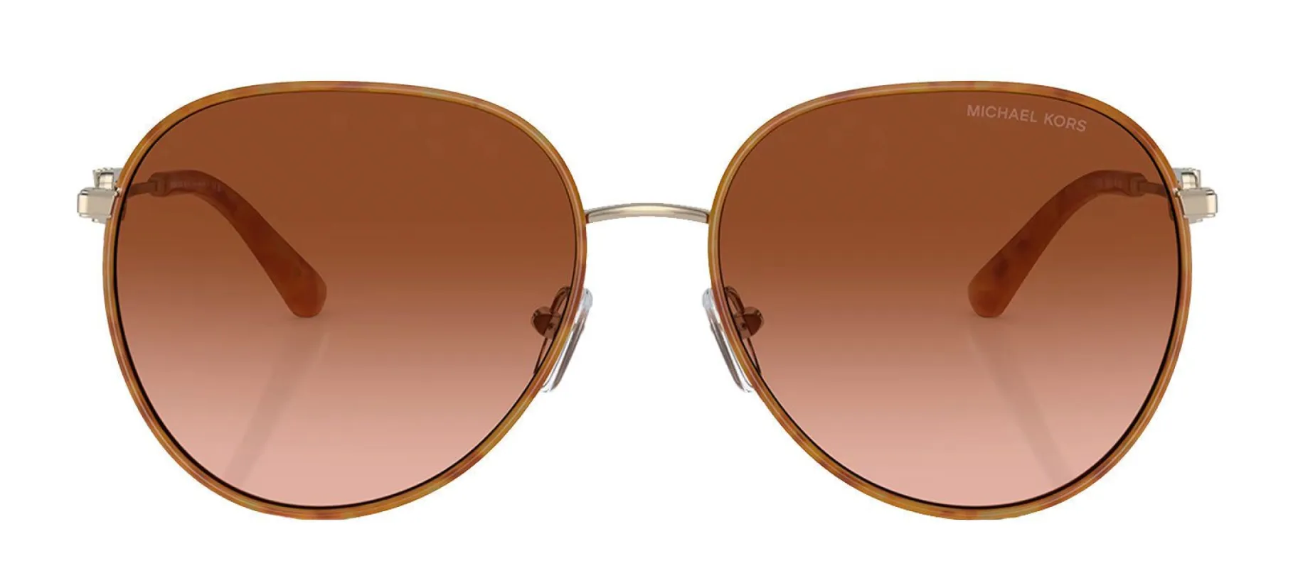 Michael Kors MK 1128J 10143B Aviator Metal Tortoise Sunglasses with Brown Gradient Lens sold by Gaffos