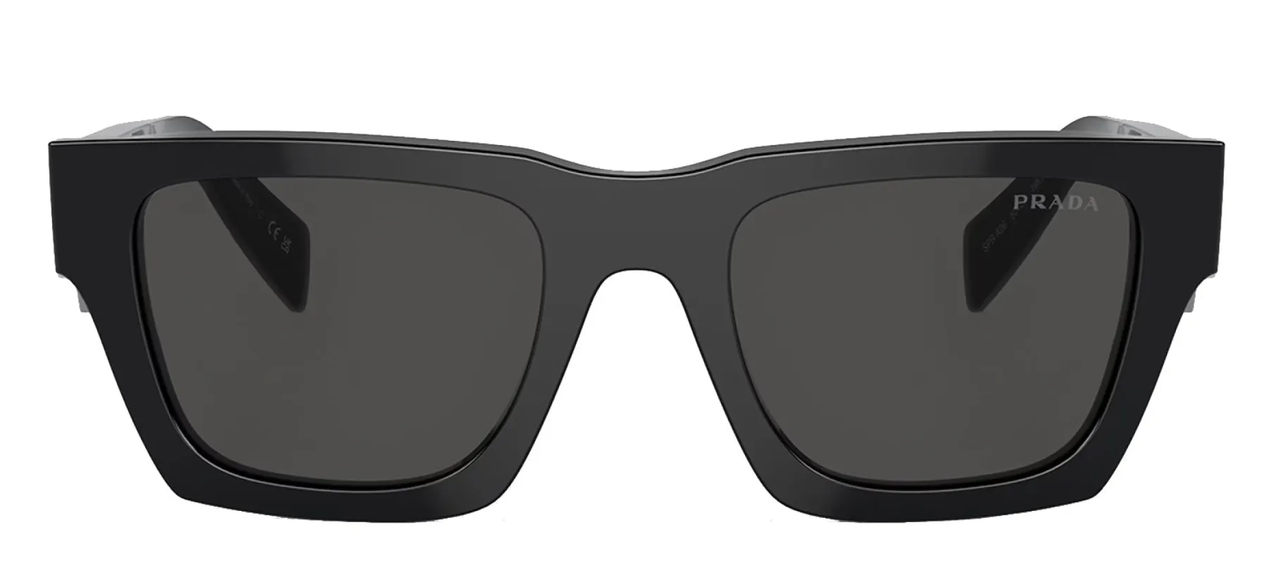 Prada PR A06S 16K08Z Square Plastic Black Sunglasses with Grey Lens sold by Gaffos
