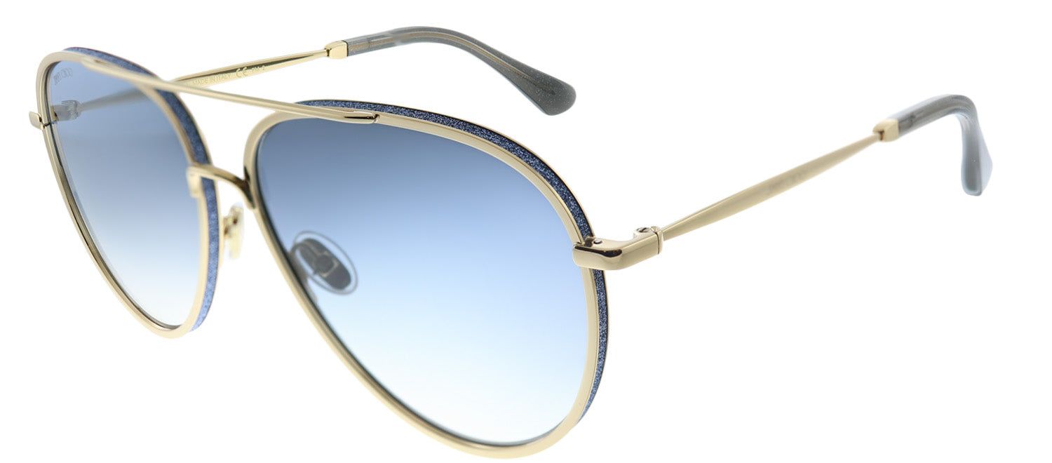 Jimmy Choo JC Triny LKS Aviator Metal Gold Sunglasses with Blue Gradient Lens sold by Gaffos product image thumbnail 2