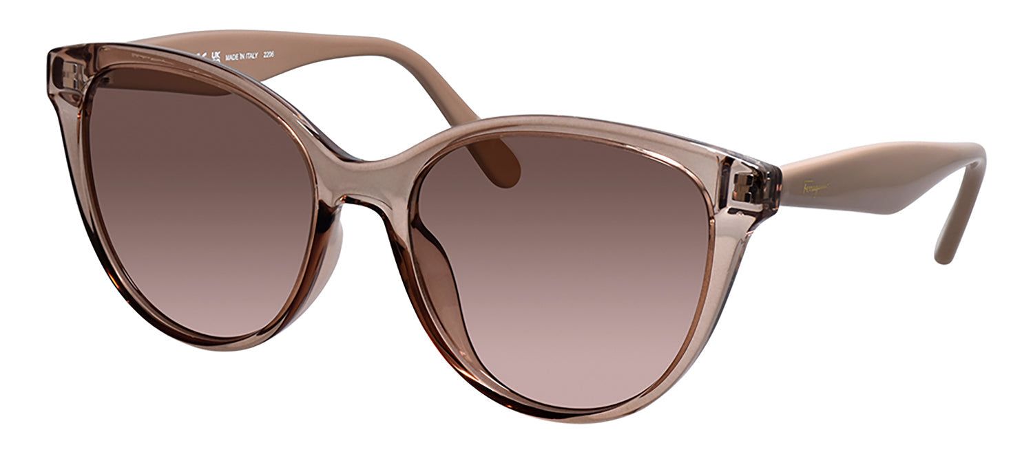 Salvatore Ferragamo SF 1073S 278 Cat Eye Plastic Brown Sunglasses with Beige Lens sold by Gaffos product image thumbnail 2