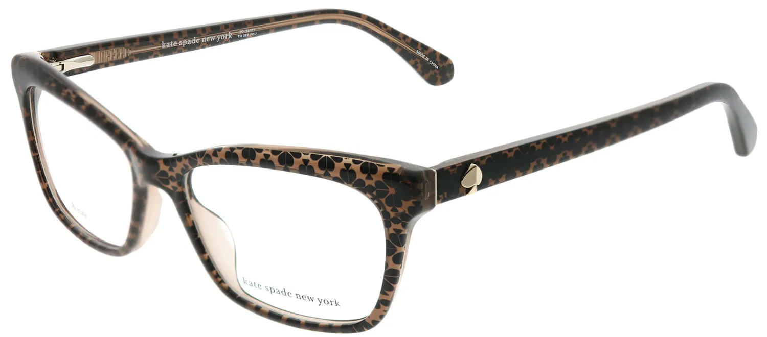 Kate Spade KS Cardea FL4 Rectangle Plastic Brown Eyeglasses with Demo Lens sold by Gaffos product image thumbnail 2