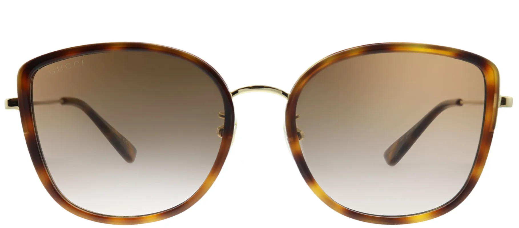 Gucci GG 0606SK 003 Cat-Eye Acetate Tortoise/ Havana Sunglasses with Brown Gradient Lens sold by Gaffos
