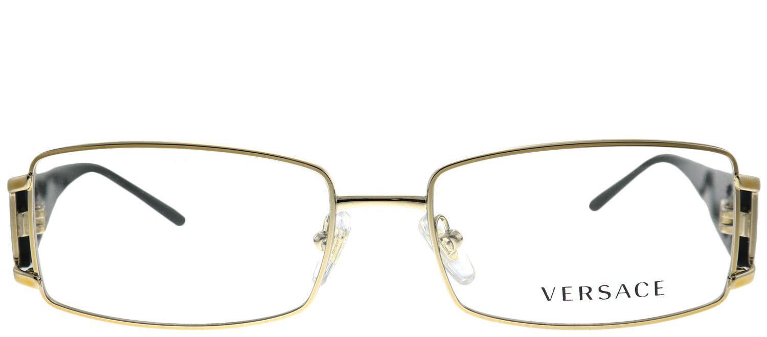 Versace VE 1163M 1252 Rectangle Metal Gold Eyeglasses with Demo Lens sold by Gaffos