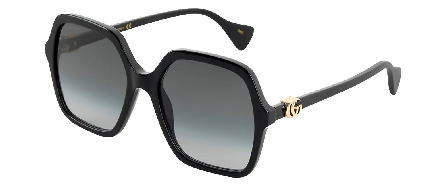 Gucci GG 1072S 001 Square Plastic Black Sunglasses with Grey Gradient Lens sold by Gaffos product image thumbnail 2