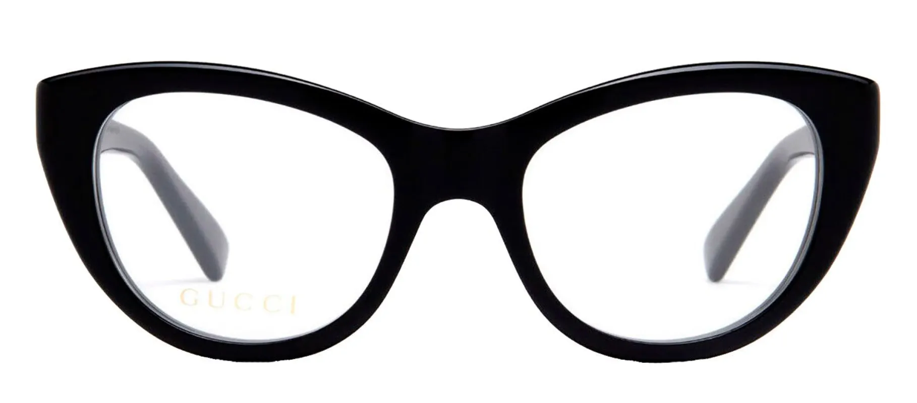 Gucci GG 1172O 001 Cat-Eye Plastic Black Eyeglasses with Logo Stamped Demo Lenses sold by Gaffos