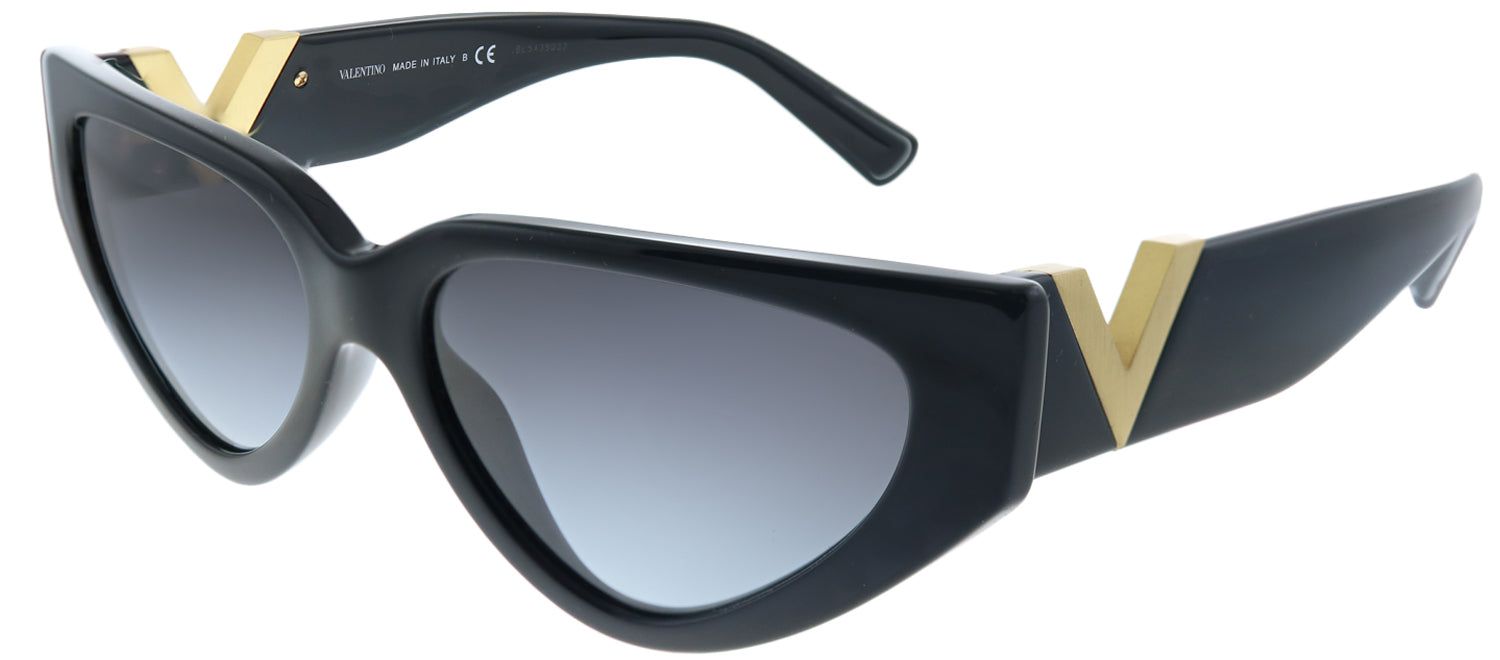 Valentino VA 4063 50018G Geometric Plastic Black Sunglasses with Grey Gradient Lens sold by Gaffos product image thumbnail 2