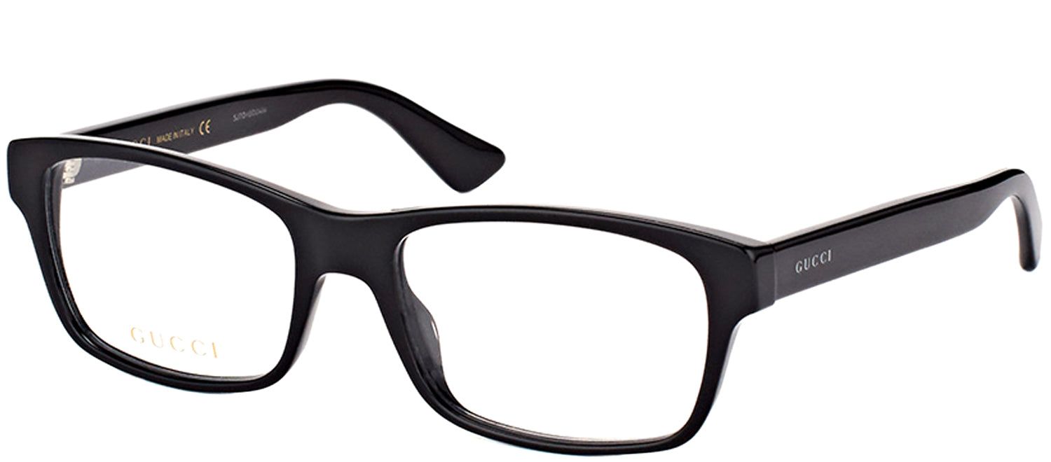 Gucci GG 0006O 005 Rectangle Acetate Black Eyeglasses with Demo Lens sold by Gaffos product image thumbnail 2
