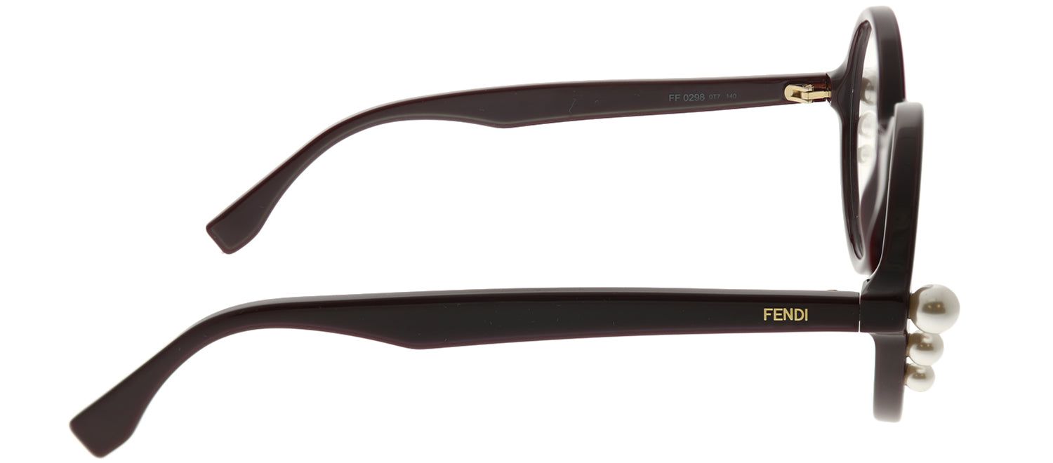 Fendi FF 0298 0T7 Round Plastic Purple Eyeglasses with Demo Lens sold by Gaffos product image thumbnail 3