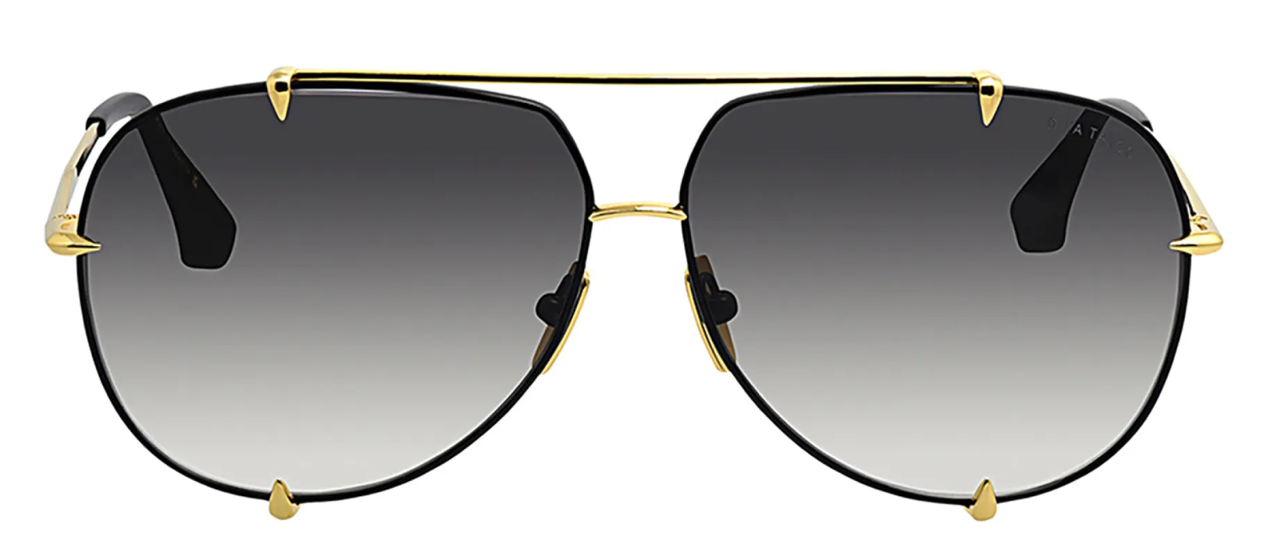Dita TALON DT 23007-A-BLK-GLD-62-Z Aviator Metal Black Sunglasses with Grey Gradient Lens sold by Gaffos