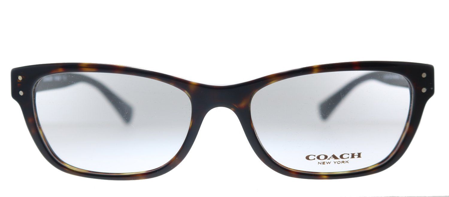 Coach HC 6082 5244 Rectangle Plastic Havana Eyeglasses with Demo Lens sold by Gaffos